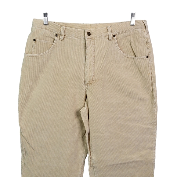 Lee Dungarees Loose Straight Leg Light Tan Corduroy Pants Men's 36x34 - Picture 4 of 13